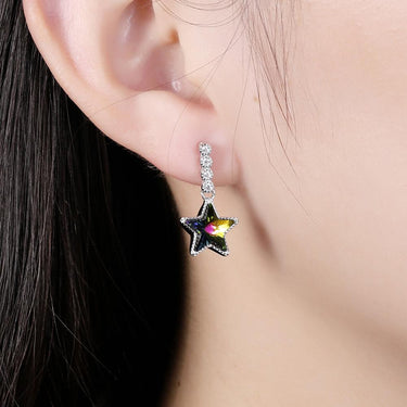 Mystic Topaz Star Earrings-Your Soul Place